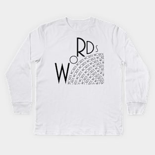 Words Kids Long Sleeve T-Shirt